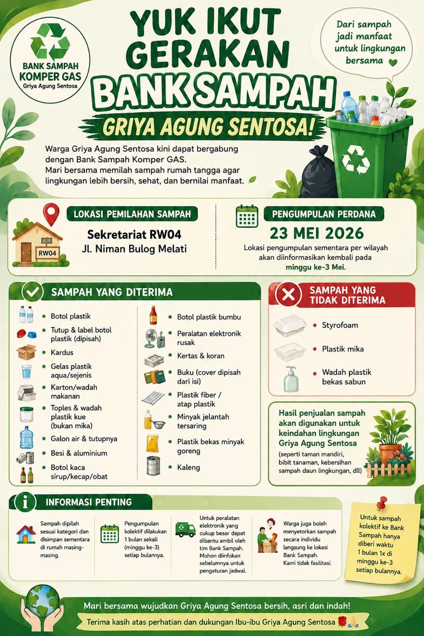 BANK SAMPAH GRIYA AGUNG SENTOSA
