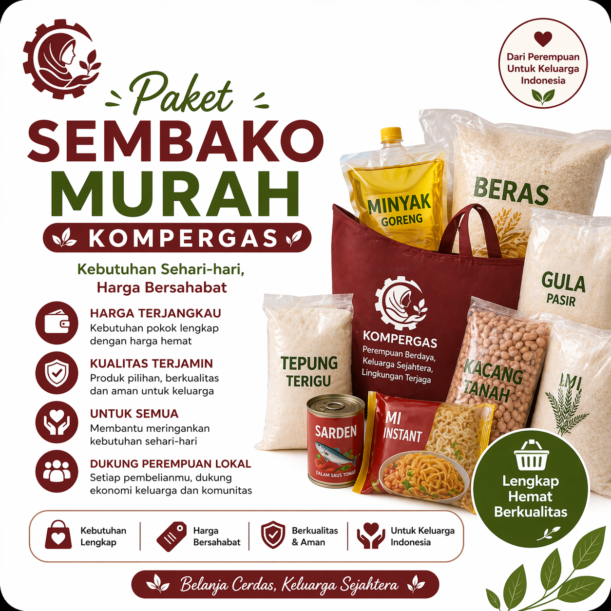 Paket Sembako Murah KOMPERGAS