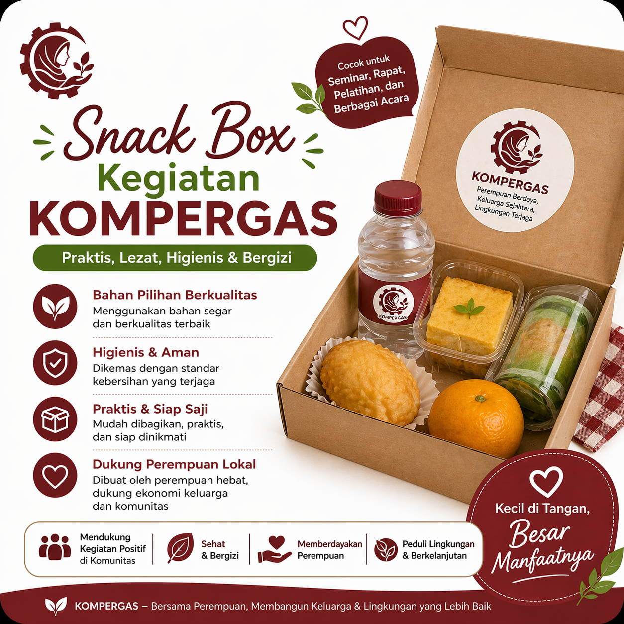 Snack Box Kegiatan KOMPERGAS